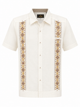 Load image into Gallery viewer, Yucatan Mexico Embroidered Guayabera
