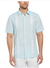 Load image into Gallery viewer, Linen Blend Embroidered Panel Shirt
