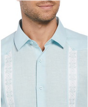 Load image into Gallery viewer, Linen Blend Embroidered Panel Shirt
