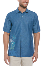Load image into Gallery viewer, Linen Blend Tropical Leaf Print Shirt
