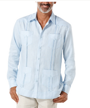 Load image into Gallery viewer, Cubavera Long Sleeve Irish Linen Guayabera