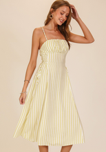 Load image into Gallery viewer, Summer Stripe Smocked Midi Dress