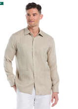 Load image into Gallery viewer, Cubavera Long Sleeve Irish Linen Guayabera