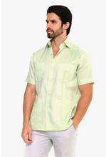Load image into Gallery viewer, Mojito Short Sleeve Linen Guayabera