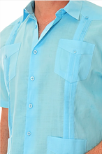 Load image into Gallery viewer, Bohio 100% Linen Short Sleeve Guayabera