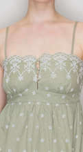 Load image into Gallery viewer, Embroidered Scallop Floral Dress