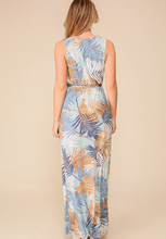 Load image into Gallery viewer, Tropical Print Surplus Maxi Dress