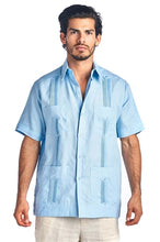 Load image into Gallery viewer, Mojito Short Sleeve Linen Guayabera