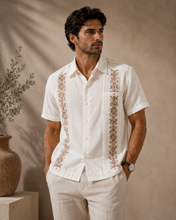 Load image into Gallery viewer, Yucatan Mexico Embroidered Guayabera
