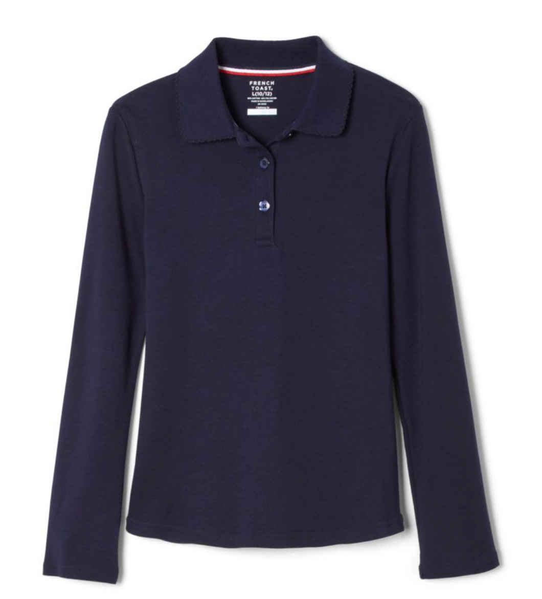 U.C.B.O.E Girls Long Sleeve Polos