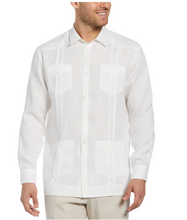 Load image into Gallery viewer, Cubavera Long Sleeve Irish Linen Guayabera
