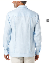 Load image into Gallery viewer, Cubavera Long Sleeve Irish Linen Guayabera
