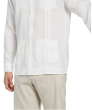 Load image into Gallery viewer, Cubavera Long Sleeve Irish Linen Guayabera
