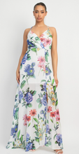 Load image into Gallery viewer, Surplice Floral Chiffon Maxi Dress
