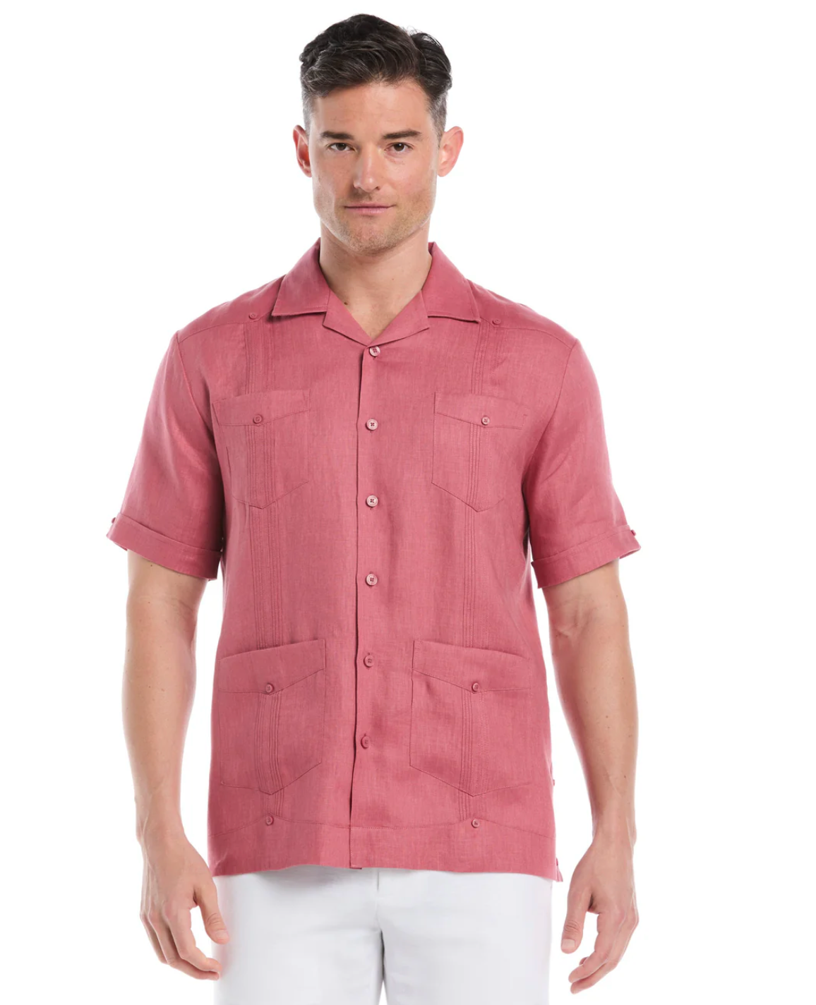 Cubavera Short Sleeve 100% Irish Linen Guayabera – El Waterloo