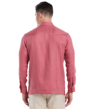 Load image into Gallery viewer, Cubavera Long Sleeve Irish Linen Guayabera
