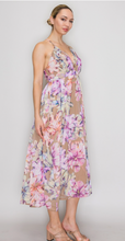 Load image into Gallery viewer, Empire Waist Cross Back Midi Dress
