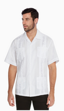 Load image into Gallery viewer, Omega Short Sleeve Poly/Cotton Guayabera

