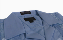 Load image into Gallery viewer, Omega Short Sleeve Poly/Cotton Guayabera
