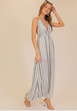 Load image into Gallery viewer, Vacay Maxi Striped Maxi Sundress
