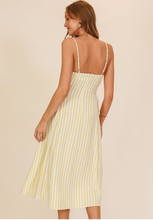 Load image into Gallery viewer, Summer Stripe Smocked Midi Dress
