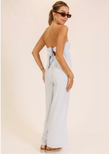 Load image into Gallery viewer, Seaside Stripe Strapless Wide-leg Jumpsuit

