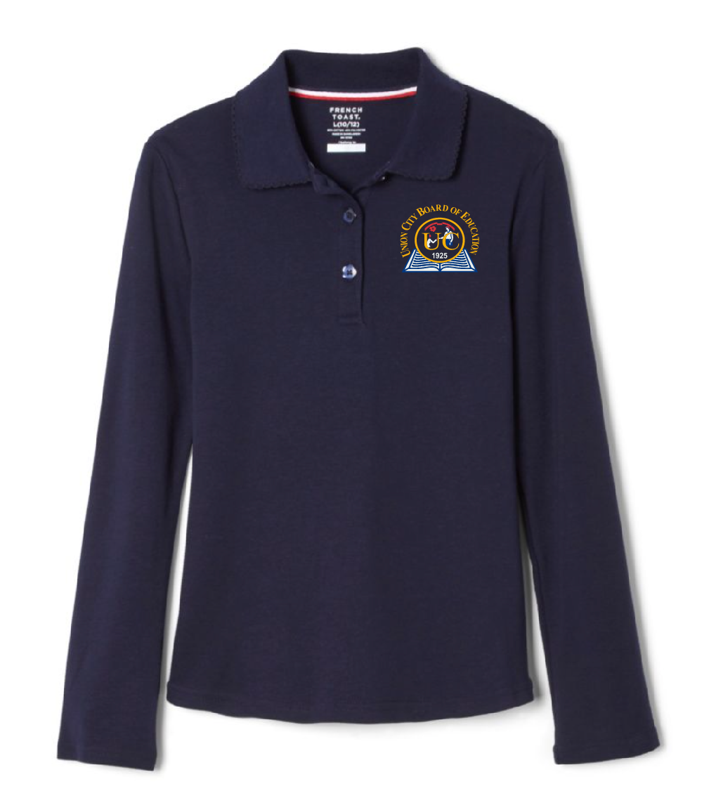 U.C.B.O.E Girls Long Sleeve Polos