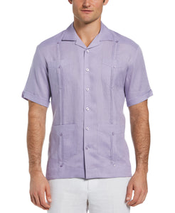 Short Sleeve 100% Irish Linen Guayabera