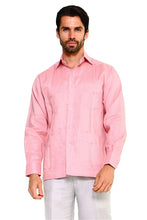 Load image into Gallery viewer, Long Sleeve Linen Guayabera

