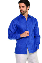 Load image into Gallery viewer, Long Sleeve Linen Guayabera
