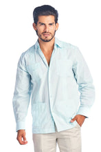 Load image into Gallery viewer, Long Sleeve Linen Guayabera
