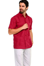 Load image into Gallery viewer, Short Sleeve Poly/Cotton Guayabera
