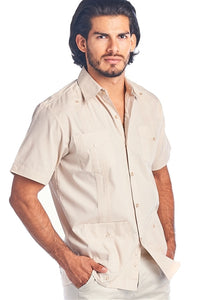 Short Sleeve Poly/Cotton Guayabera
