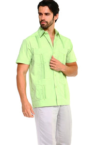 Short Sleeve Poly/Cotton Guayabera