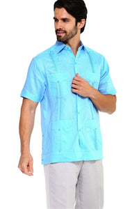 Short Sleeve Poly/Cotton Guayabera