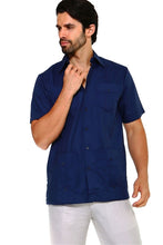 Load image into Gallery viewer, Short Sleeve Poly/Cotton Guayabera
