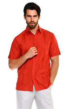 Load image into Gallery viewer, Short Sleeve Poly/Cotton Guayabera
