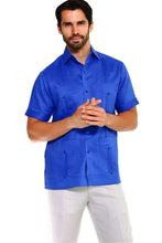 Load image into Gallery viewer, Short Sleeve Poly/Cotton Guayabera
