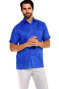 Short Sleeve Poly/Cotton Guayabera