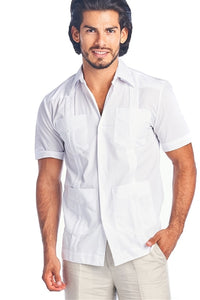 Short Sleeve Poly/Cotton Guayabera